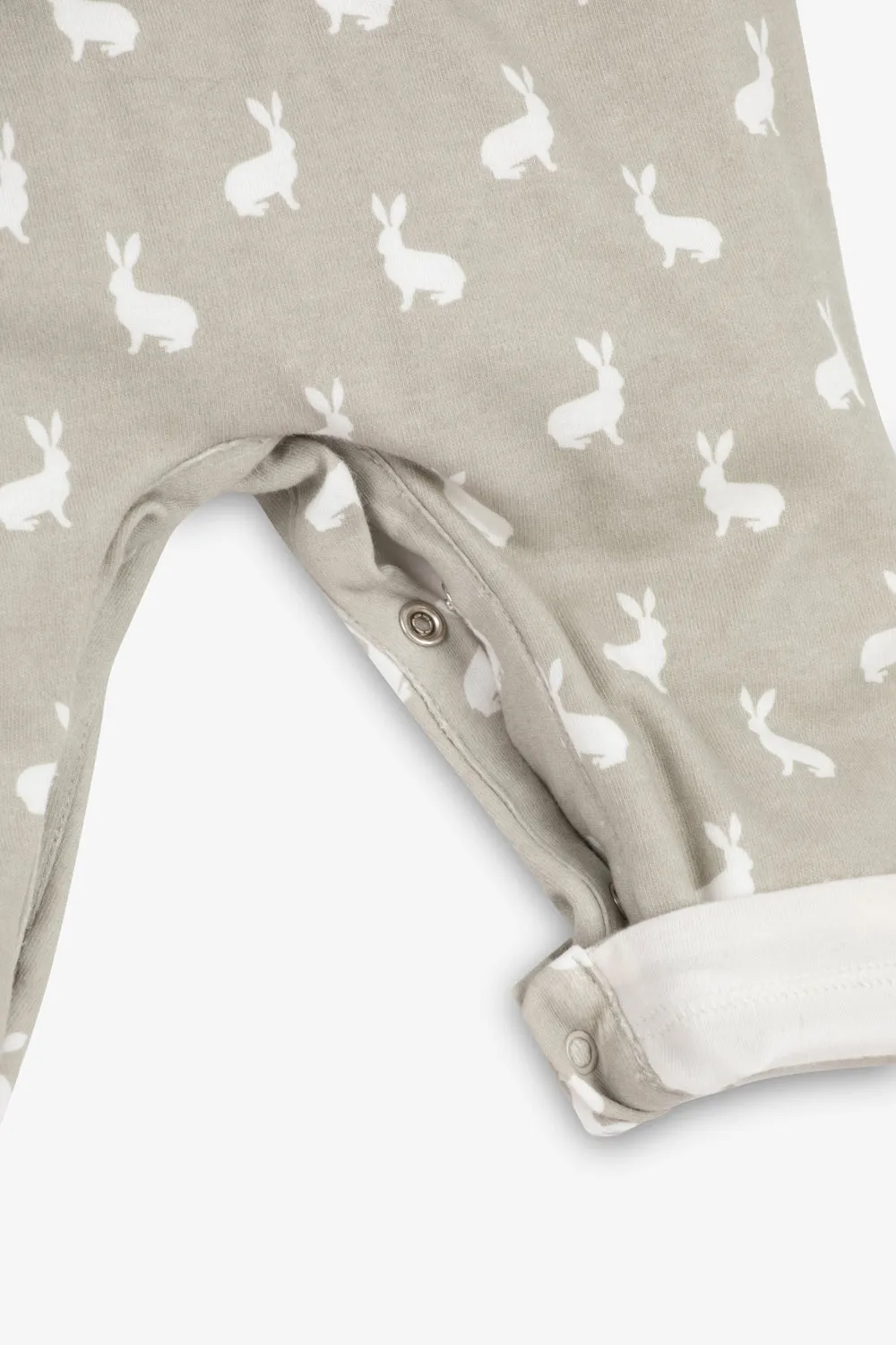 Jersey Dungaree, fawn hare print