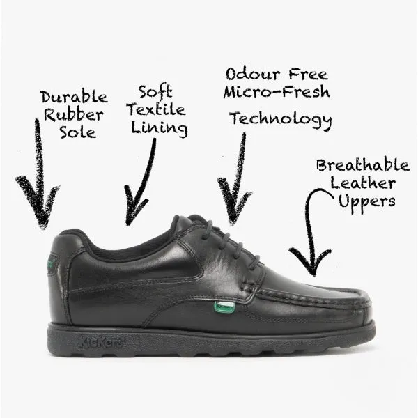 Kickers FRAGMA LACE Moccasin Leather Derby Shoes