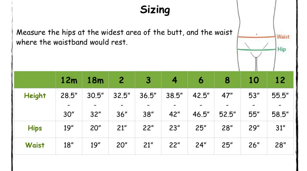 Kids Potty Training Day Pants