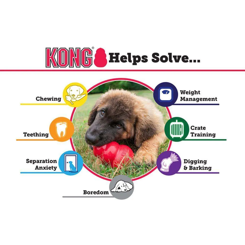 KONG Puppy Dog Toy, Color Varies, Medium