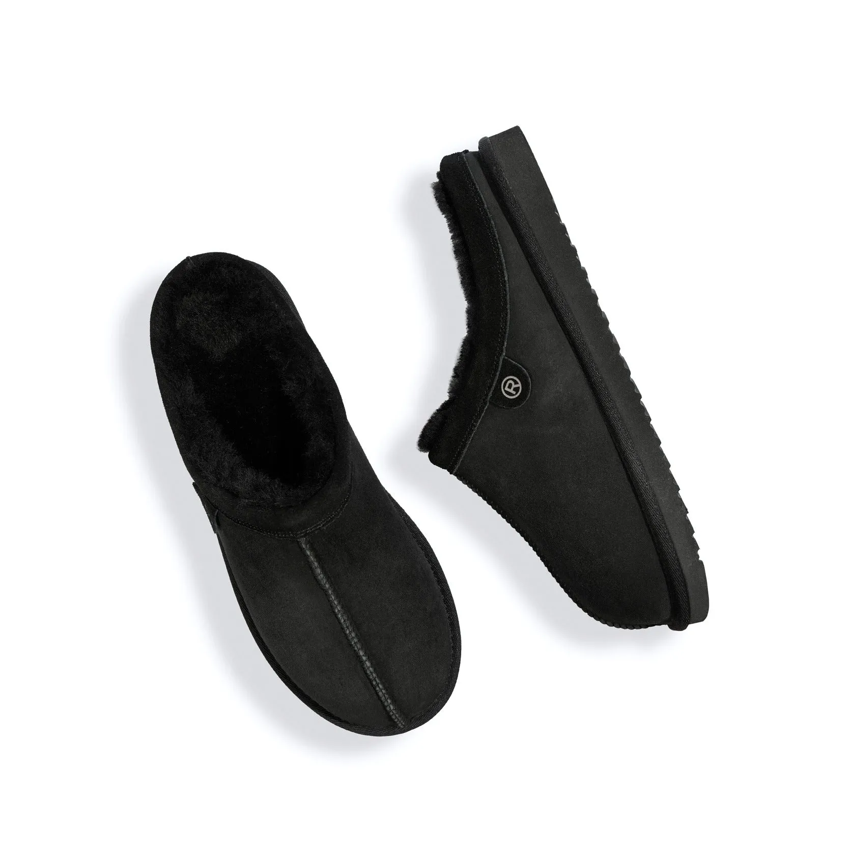 'Livigno' men's homeslippers - black