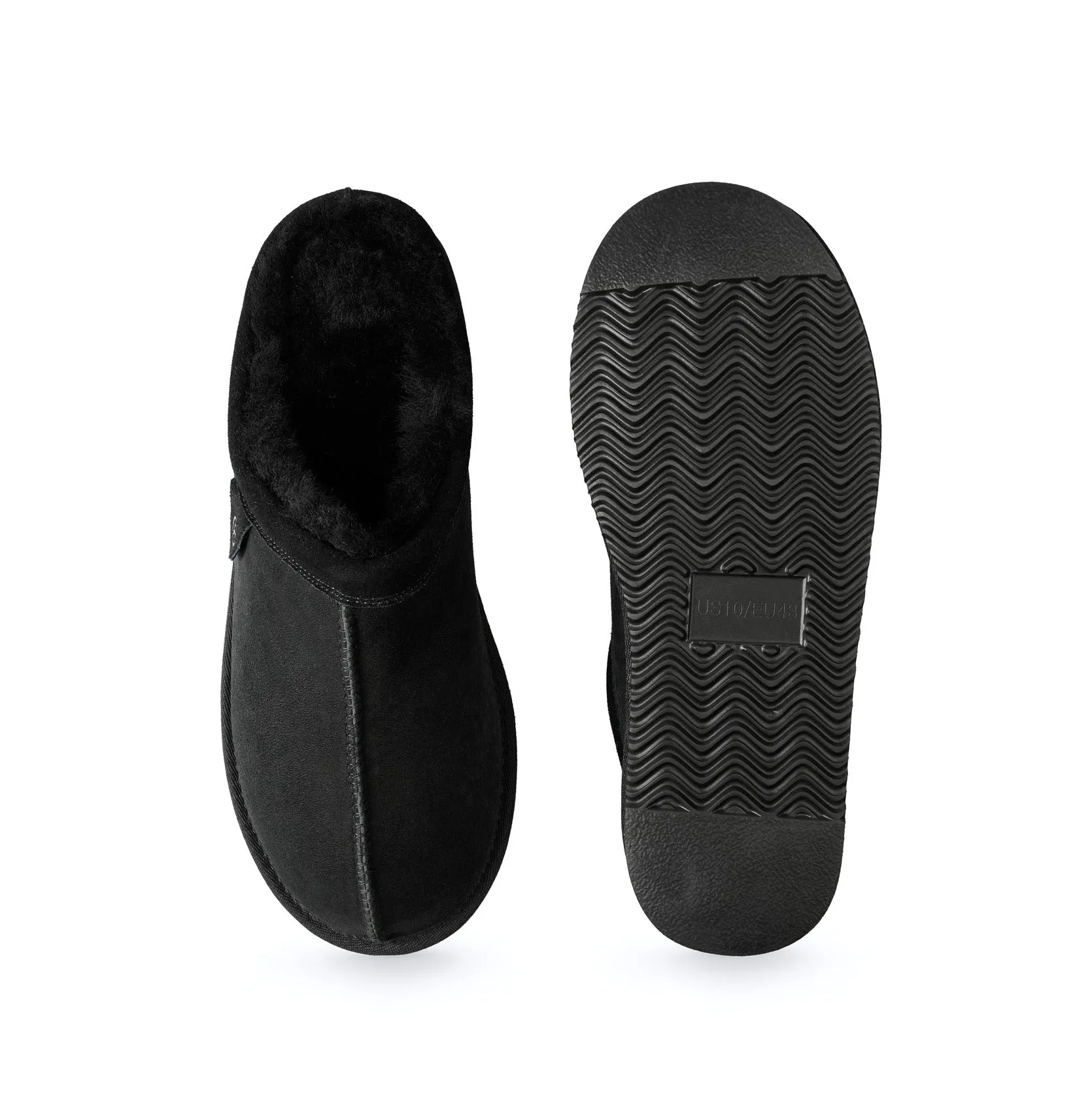'Livigno' men's homeslippers - black