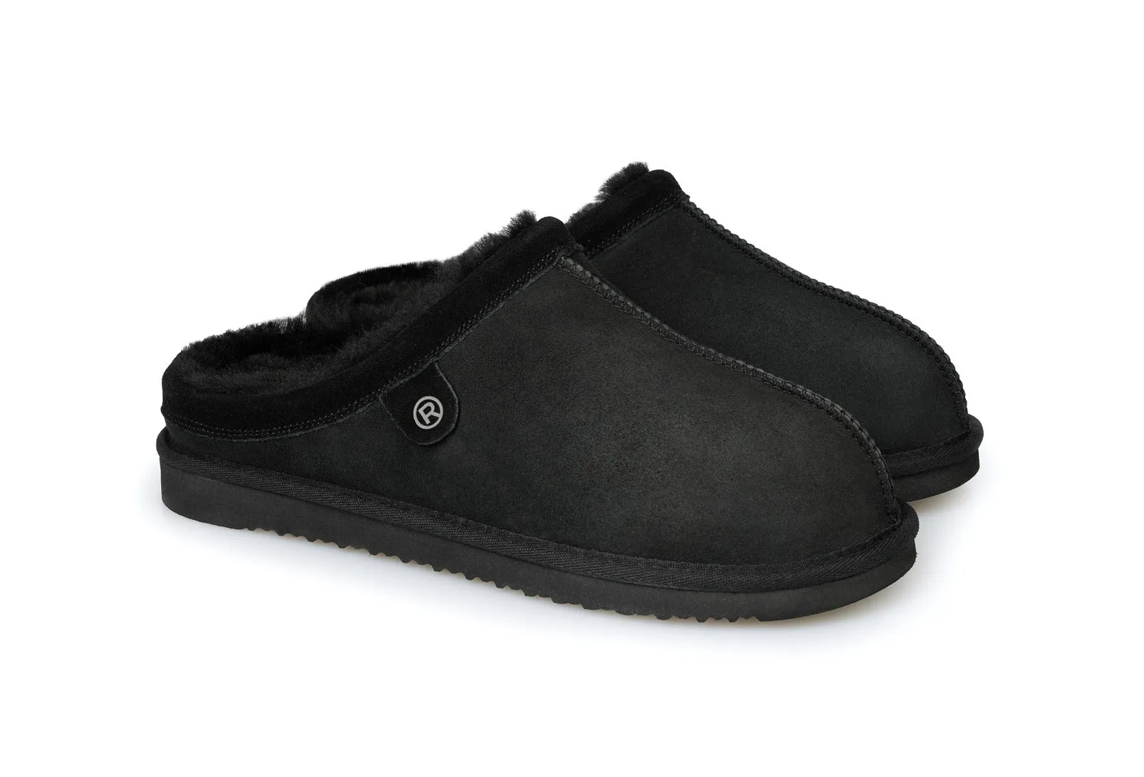 'Livigno' men's homeslippers - black
