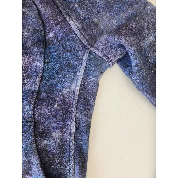 Lululemon Scuba Hoodie Light Cotton Fleece Size 2 Polar Lights Blue Multi