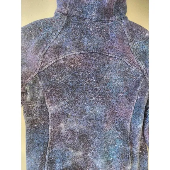 Lululemon Scuba Hoodie Light Cotton Fleece Size 2 Polar Lights Blue Multi