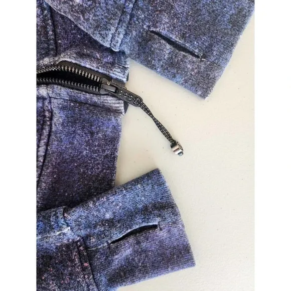 Lululemon Scuba Hoodie Light Cotton Fleece Size 2 Polar Lights Blue Multi