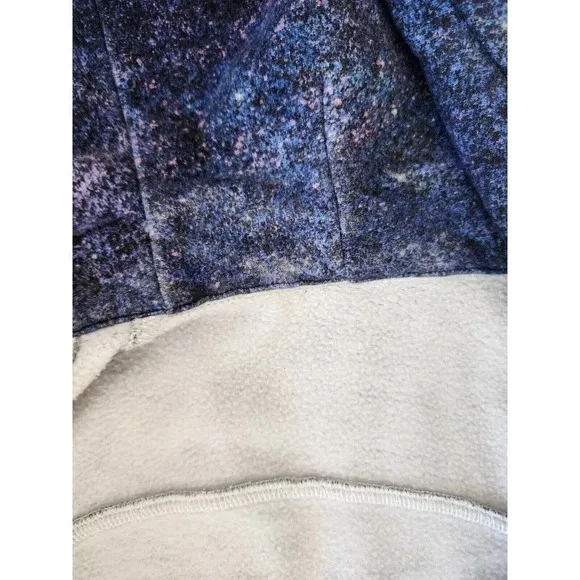 Lululemon Scuba Hoodie Light Cotton Fleece Size 2 Polar Lights Blue Multi