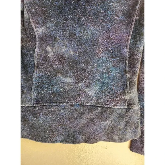 Lululemon Scuba Hoodie Light Cotton Fleece Size 2 Polar Lights Blue Multi