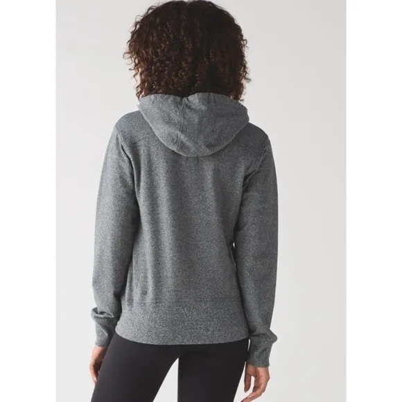 Lululemon Split Hoodie Heathered Speckled Gray Size 8