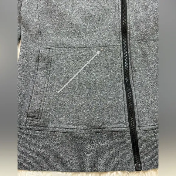 Lululemon Split Hoodie Heathered Speckled Gray Size 8