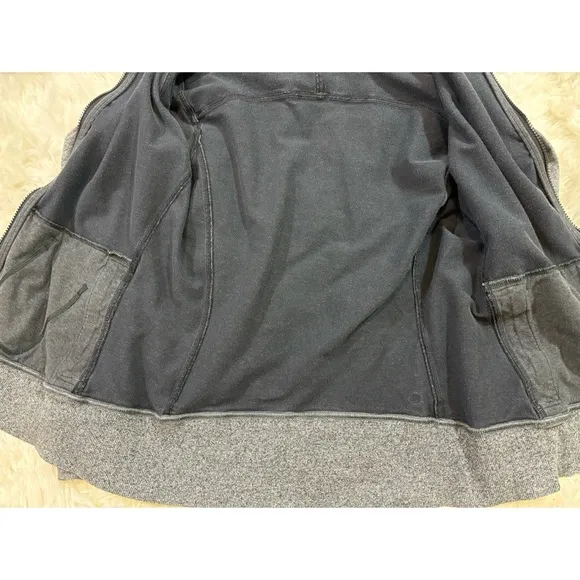 Lululemon Split Hoodie Heathered Speckled Gray Size 8