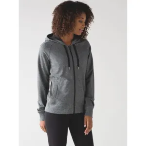 Lululemon Split Hoodie Heathered Speckled Gray Size 8