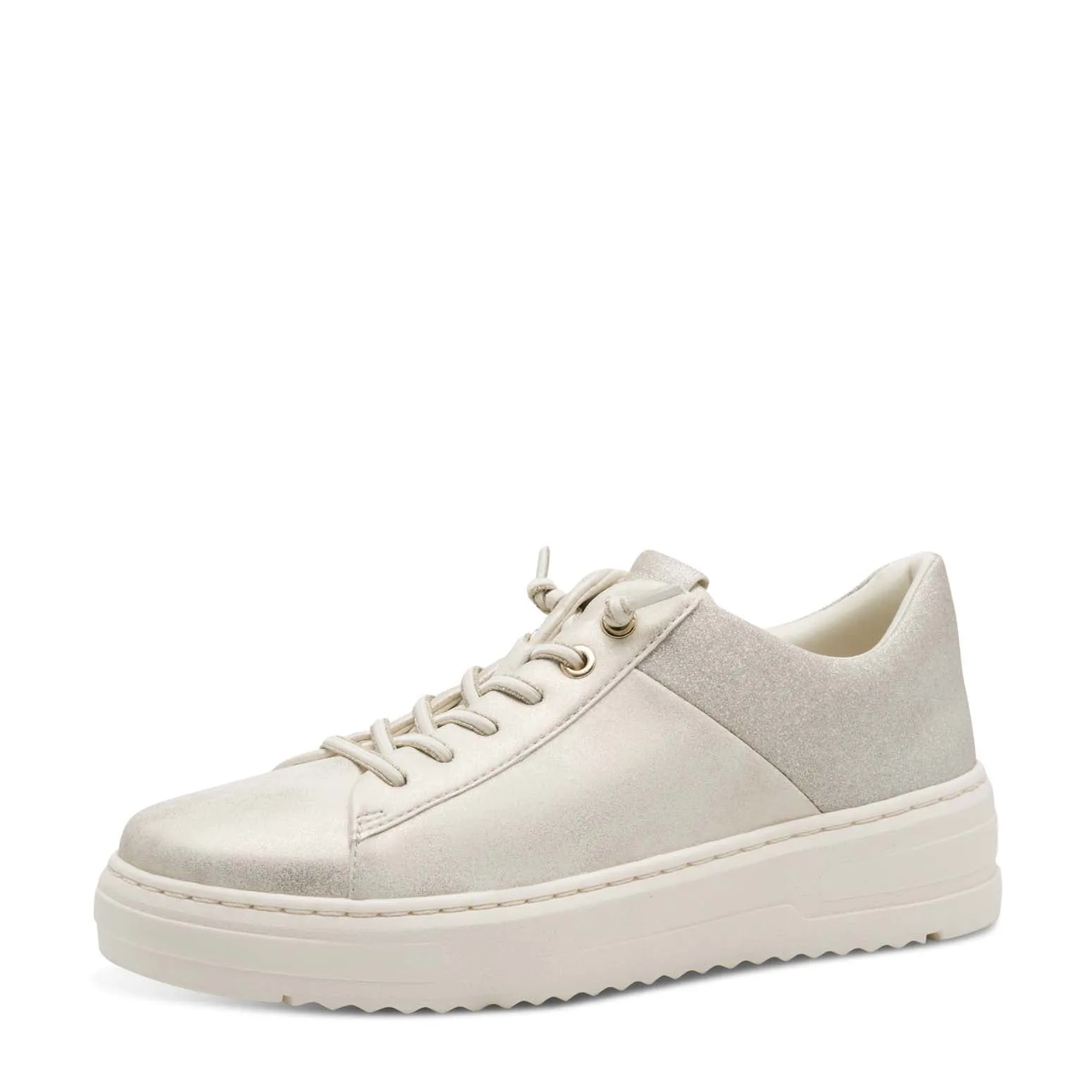 Marco Tozzi Platform Trainer Dune Metal Comb