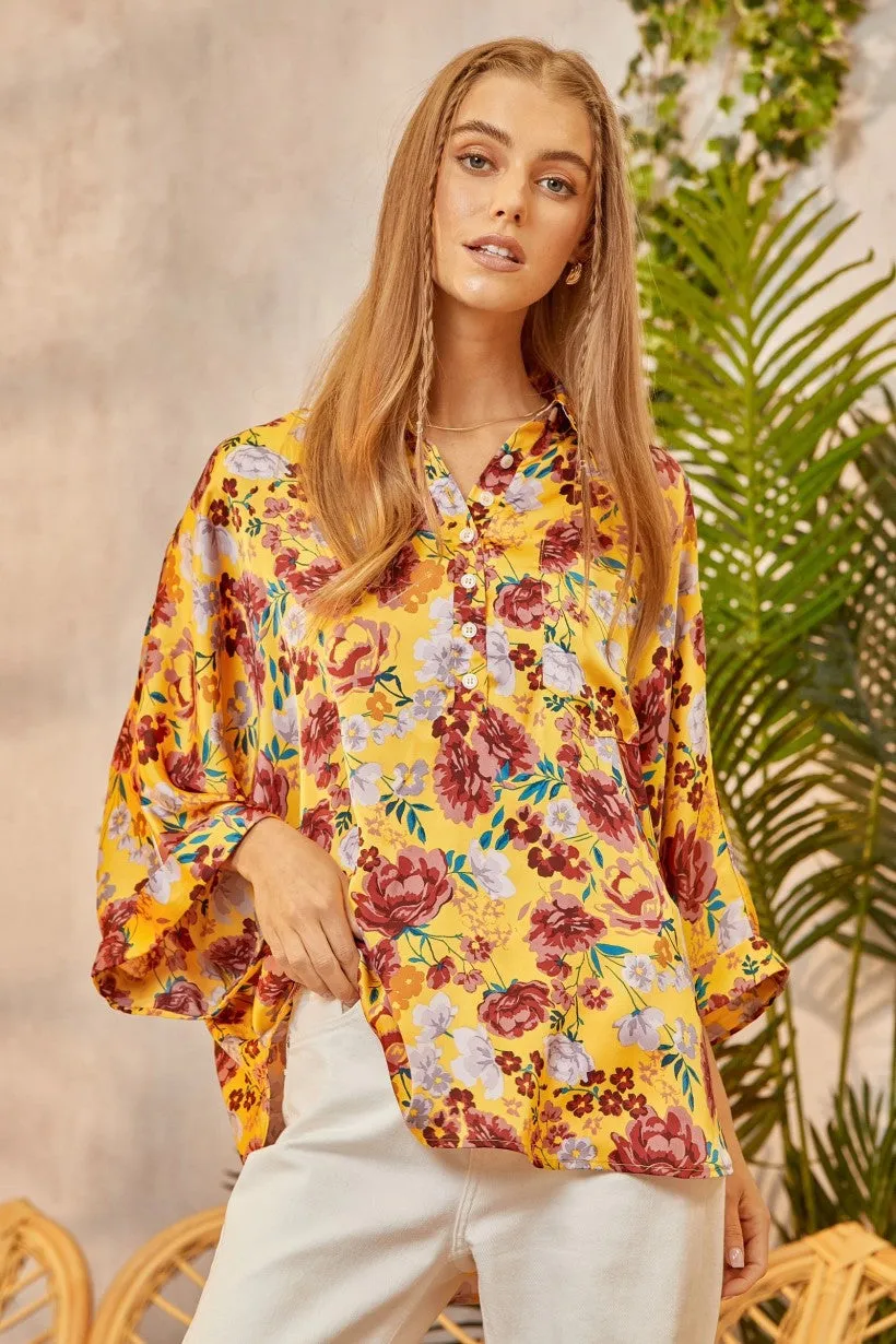 Maribelle Printed Oversized Blouse