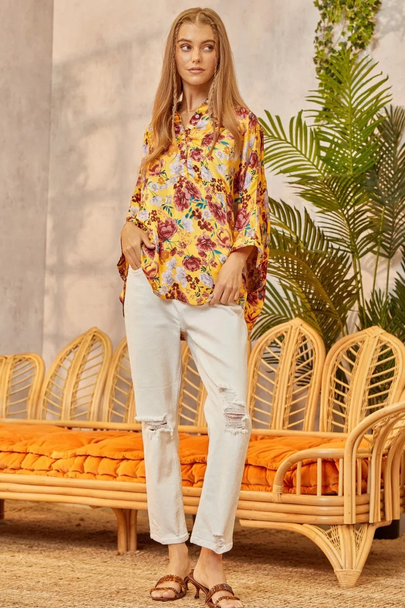 Maribelle Printed Oversized Blouse