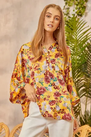 Maribelle Printed Oversized Blouse