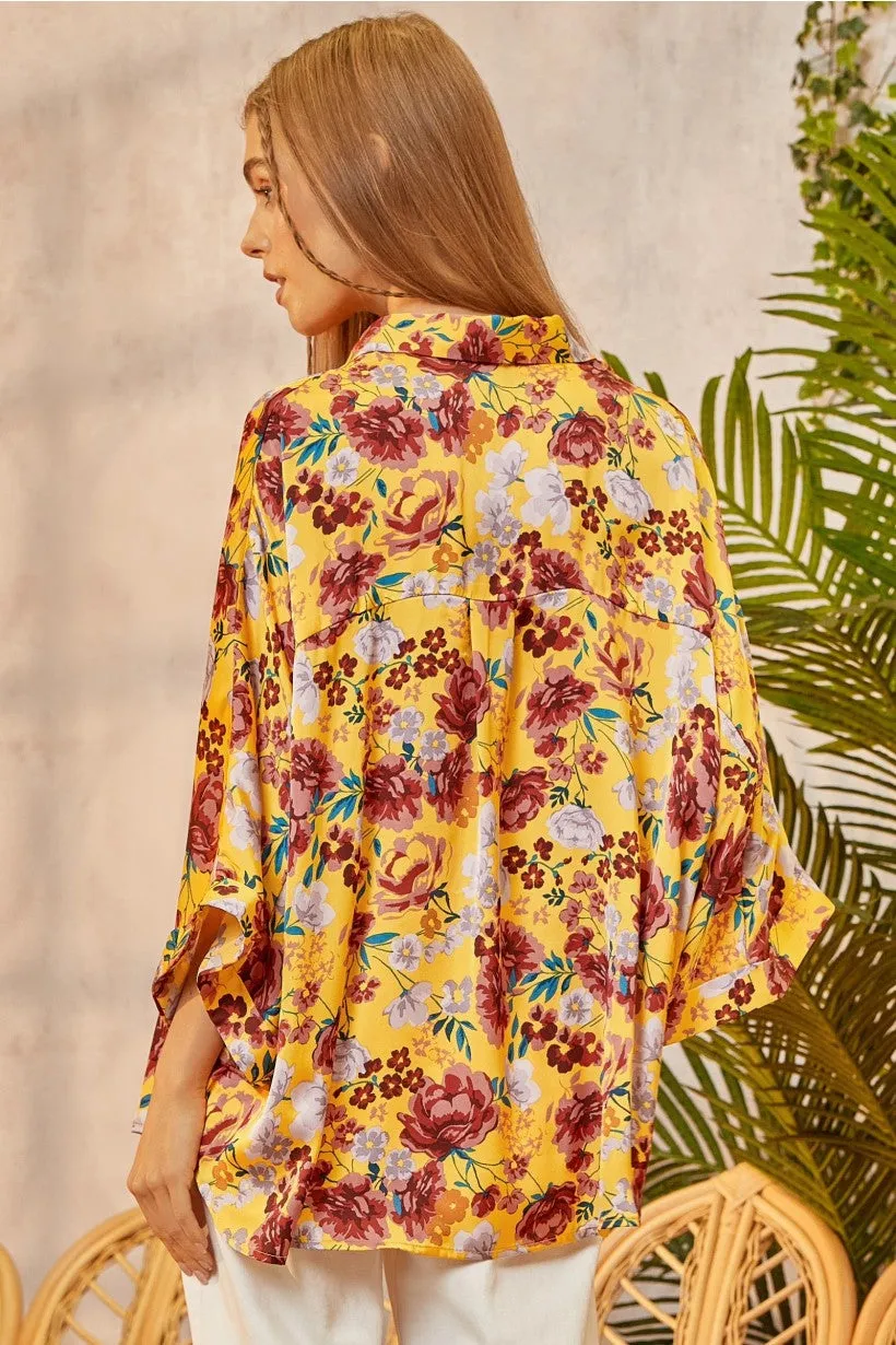 Maribelle Printed Oversized Blouse