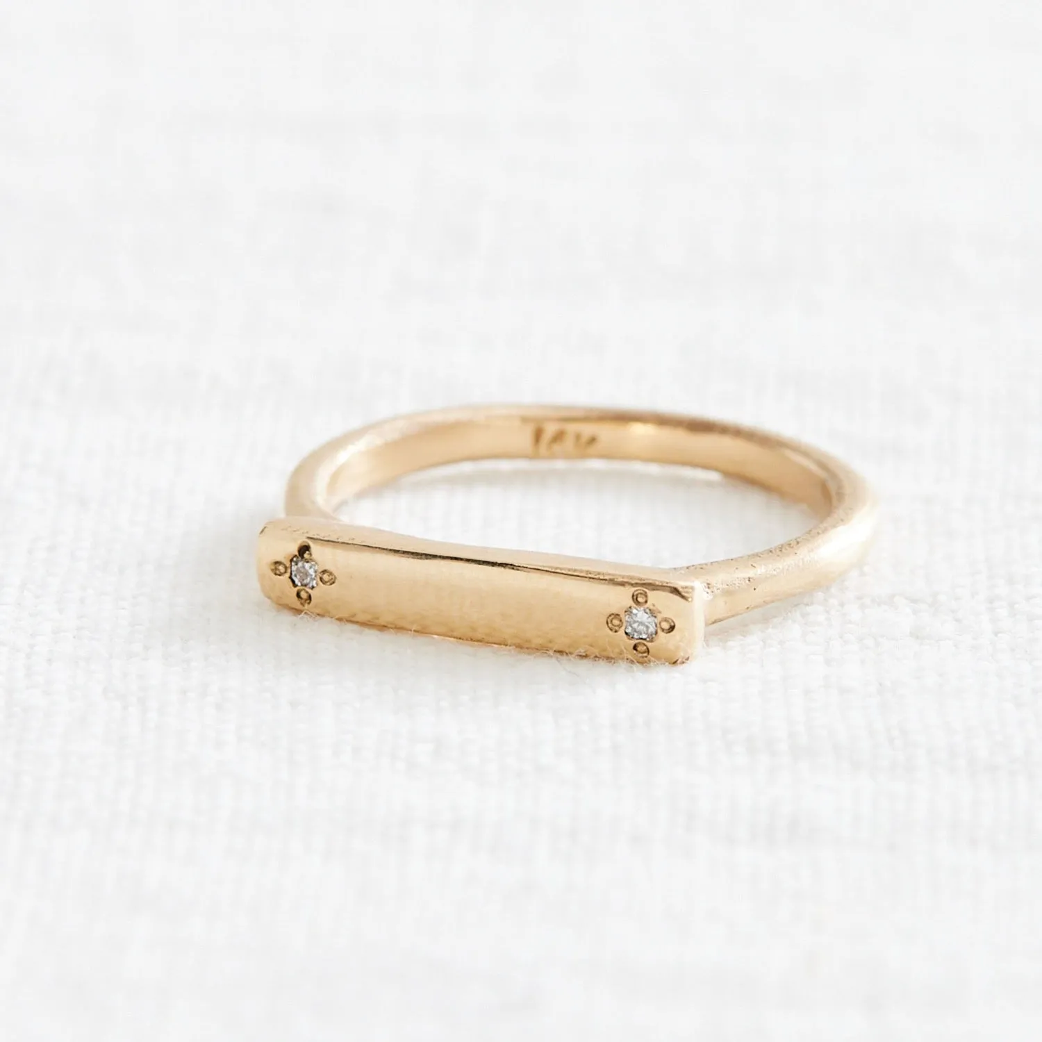 Message Ring - Double Diamond