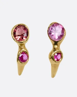 Mini Botao Stud Earrings