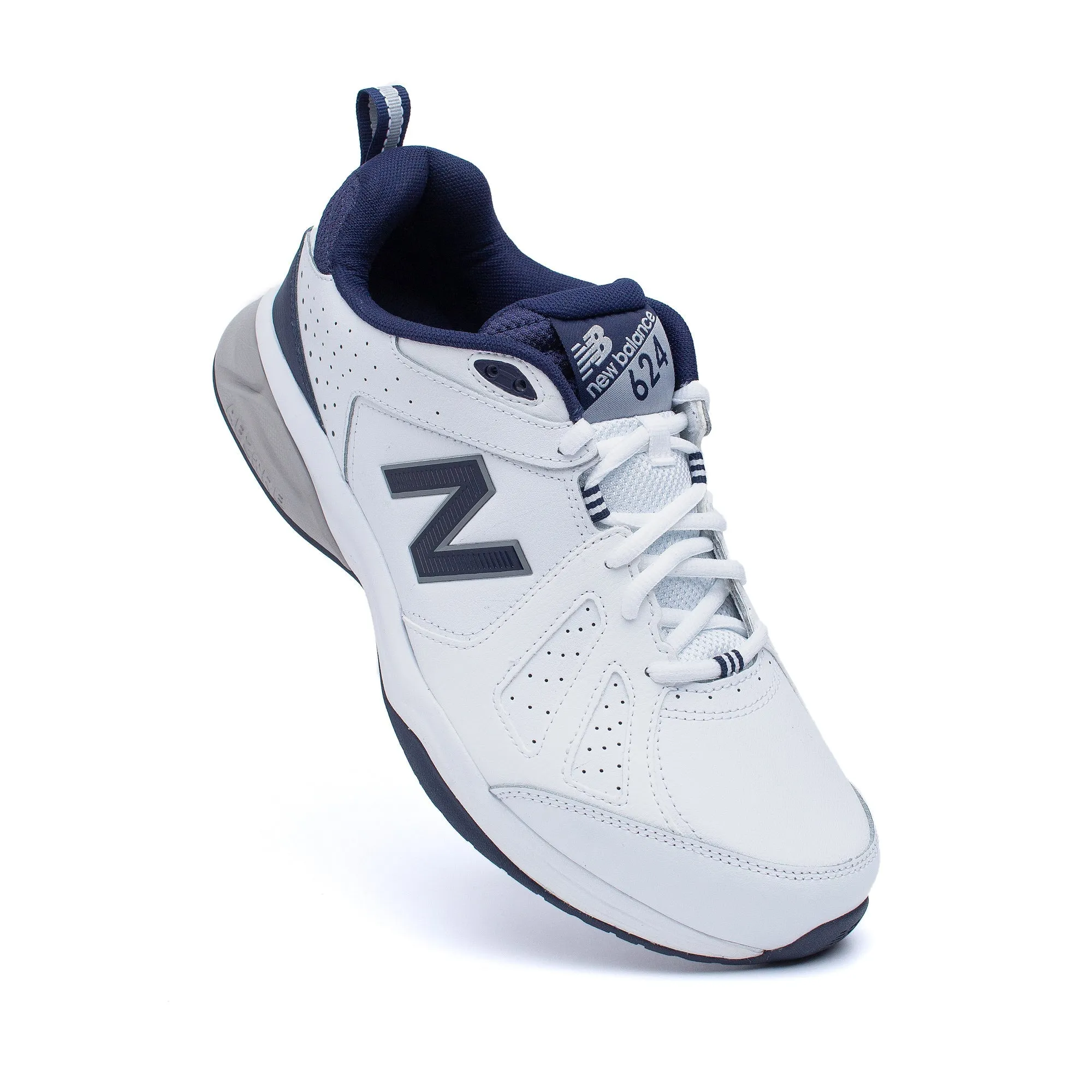 New Balance Herren 624V5 Sneaker, weite Passform, Weiß (Weite 2E/4E/6E)