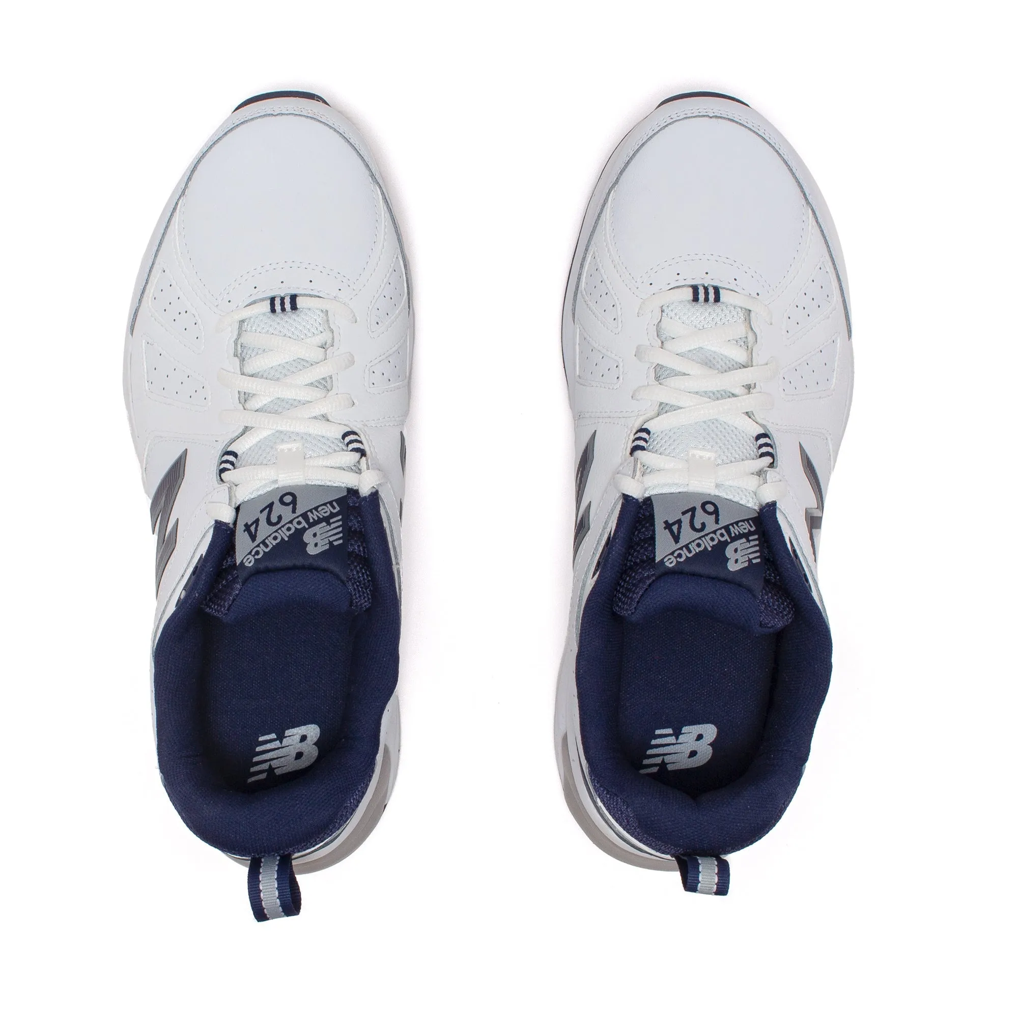 New Balance Herren 624V5 Sneaker, weite Passform, Weiß (Weite 2E/4E/6E)