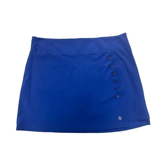 New Lija Womens Golf/Tennis Skirt Athleisure Breathable Material Size 12 Blue