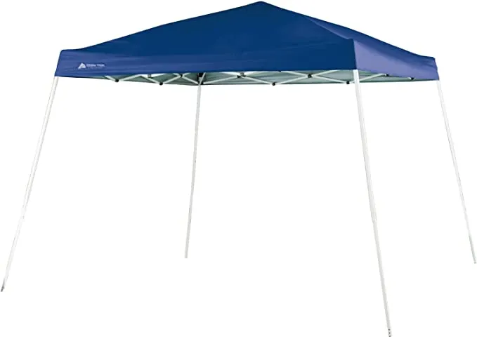 New Ozark Trail Slant Leg Canopy 8 Ft X 10 Ft! Easy push button system! Telescoping legs, Use on grass or concrete/pavement, rust resistant