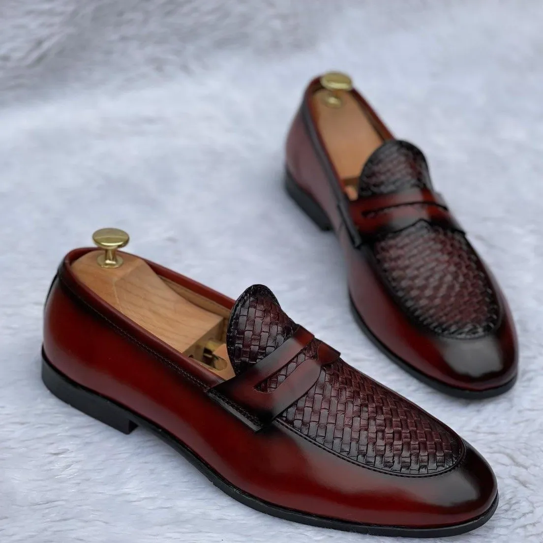 New Woven Moccasin Loafer For Office Wear And Casual Wear-JonasParamount