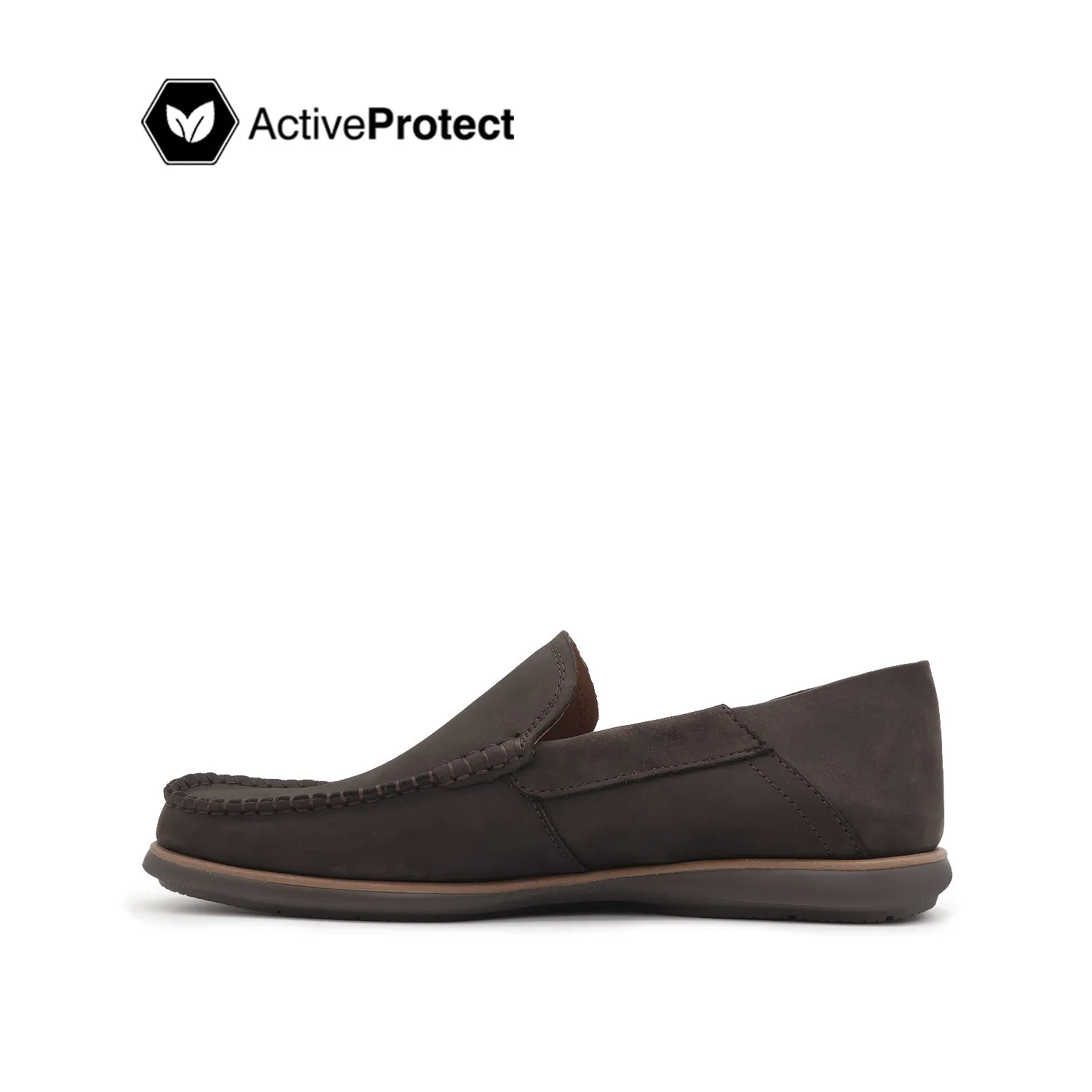Nick Venetian Men's Shoes - Taupe Nubuck