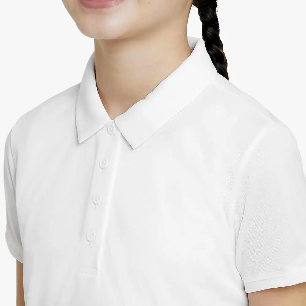 Nike Girls Victory Polo - White