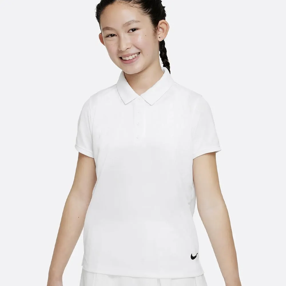 Nike Girls Victory Polo - White