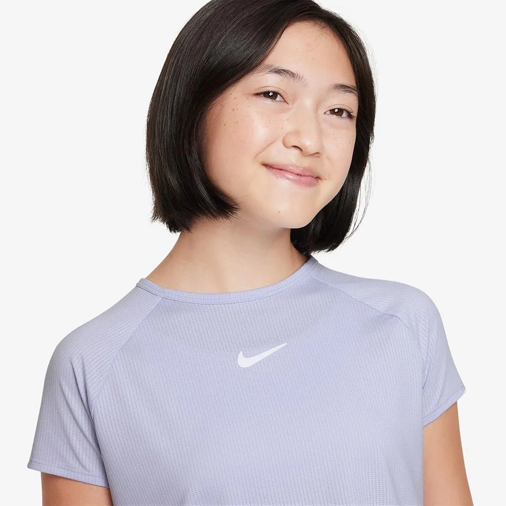 Nike Girls Victory Short Sleeve - Oxygen Purple