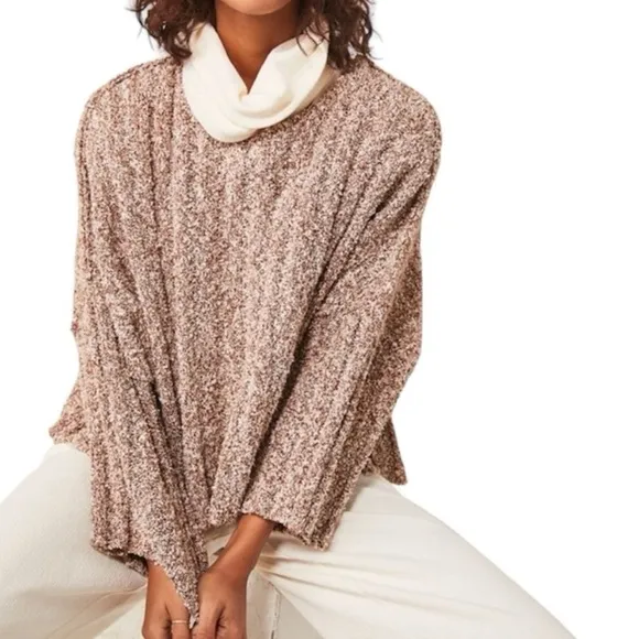 NWT. Free People Good Day Pullover Cropped Sweater Size M
