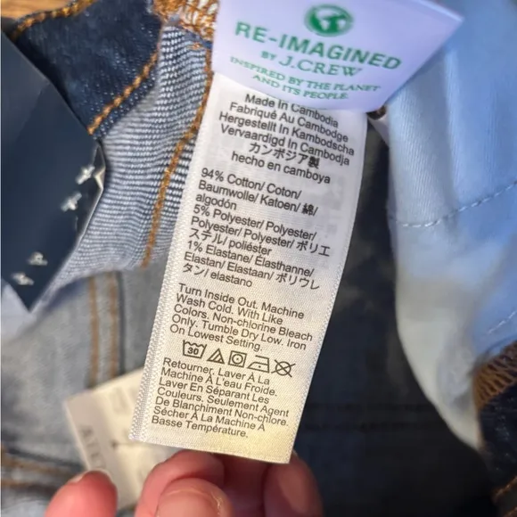 NWT J. Crew Stovepipe Jeans
