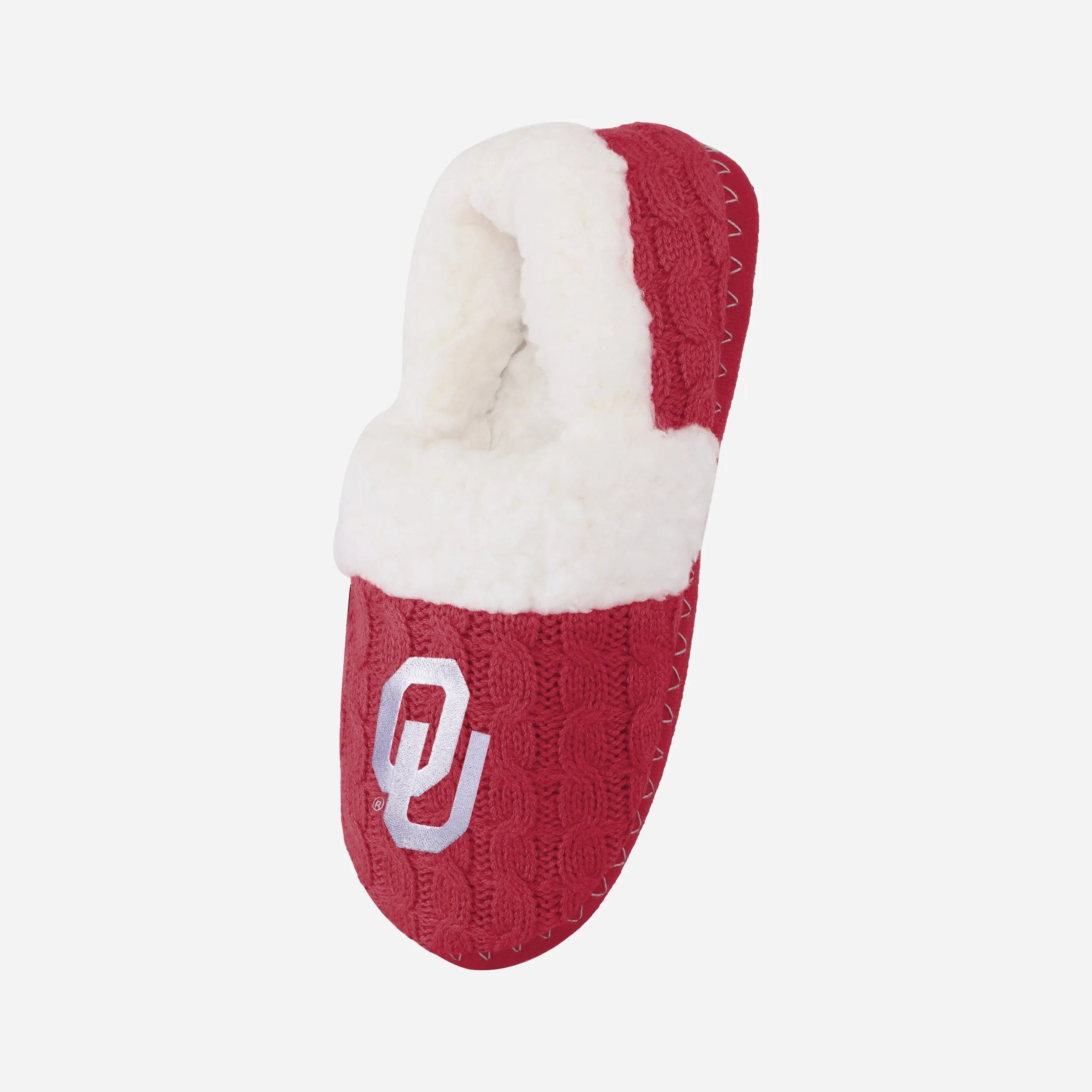 Oklahoma Sooners Womens Team Color Moccasin Slipper