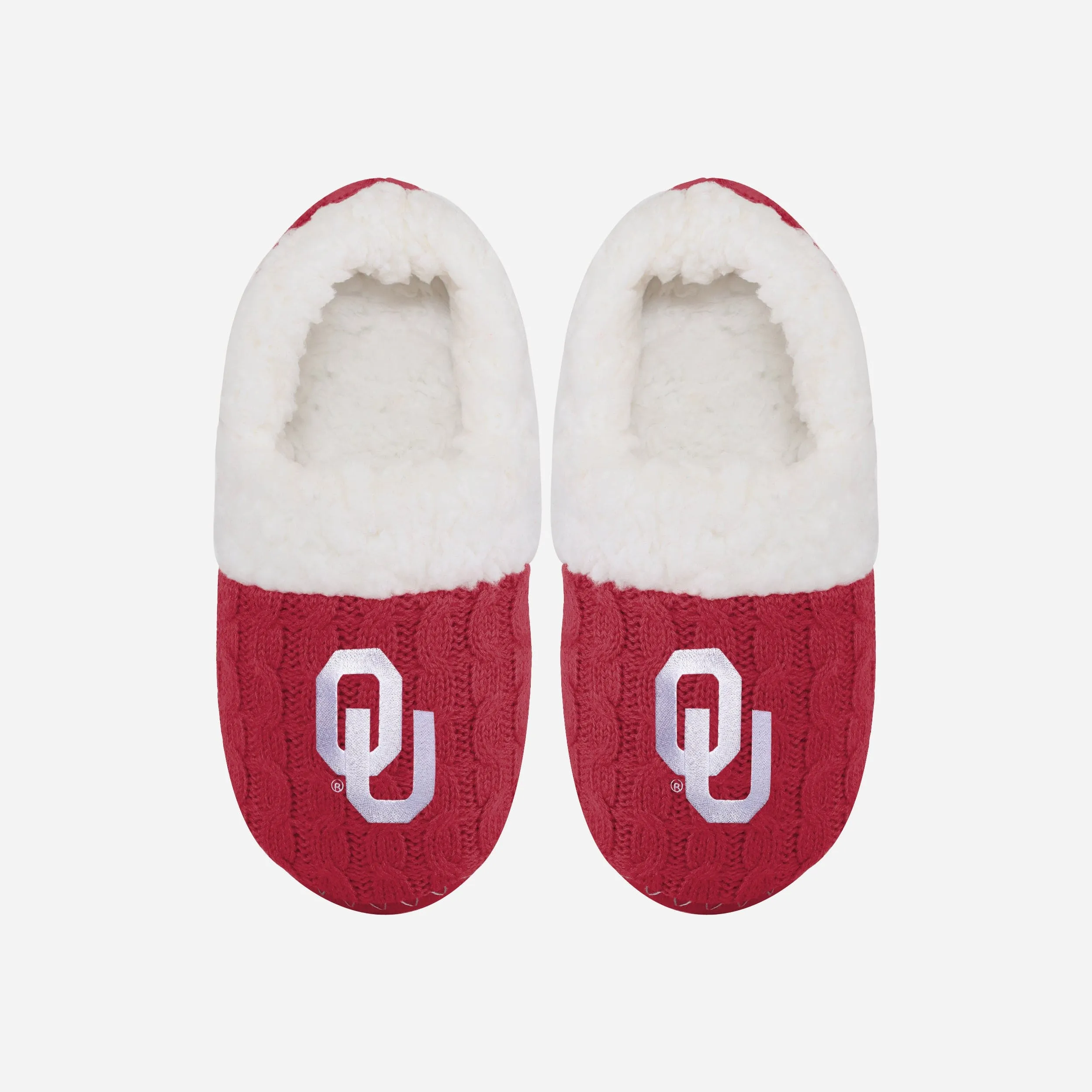 Oklahoma Sooners Womens Team Color Moccasin Slipper