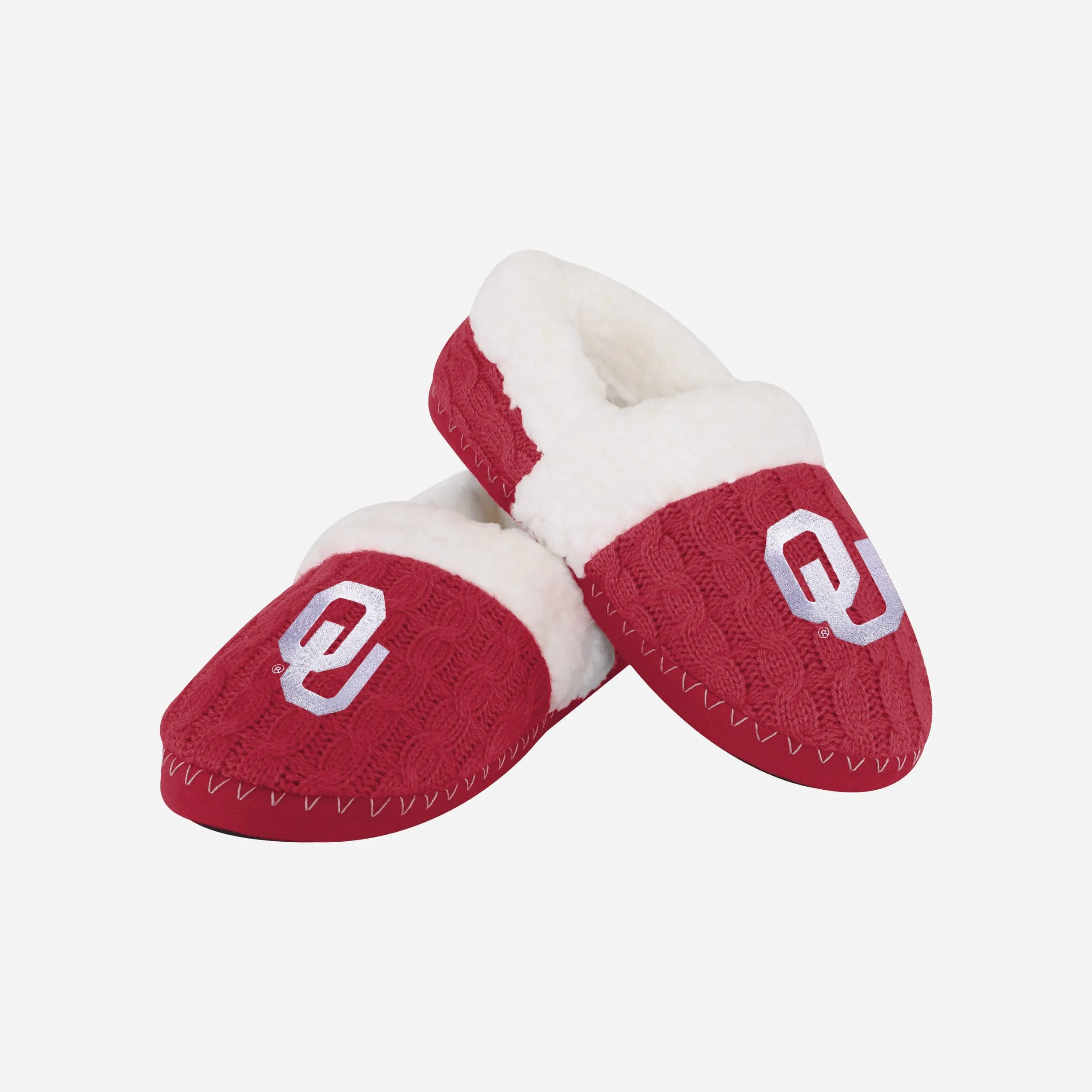 Oklahoma Sooners Womens Team Color Moccasin Slipper