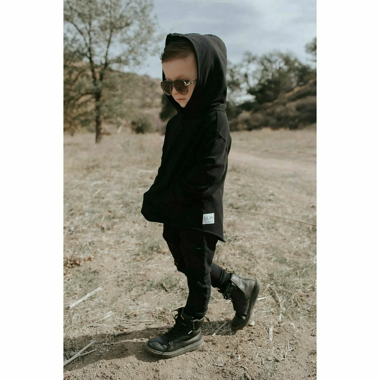 Organic Benji Hoodie Black
