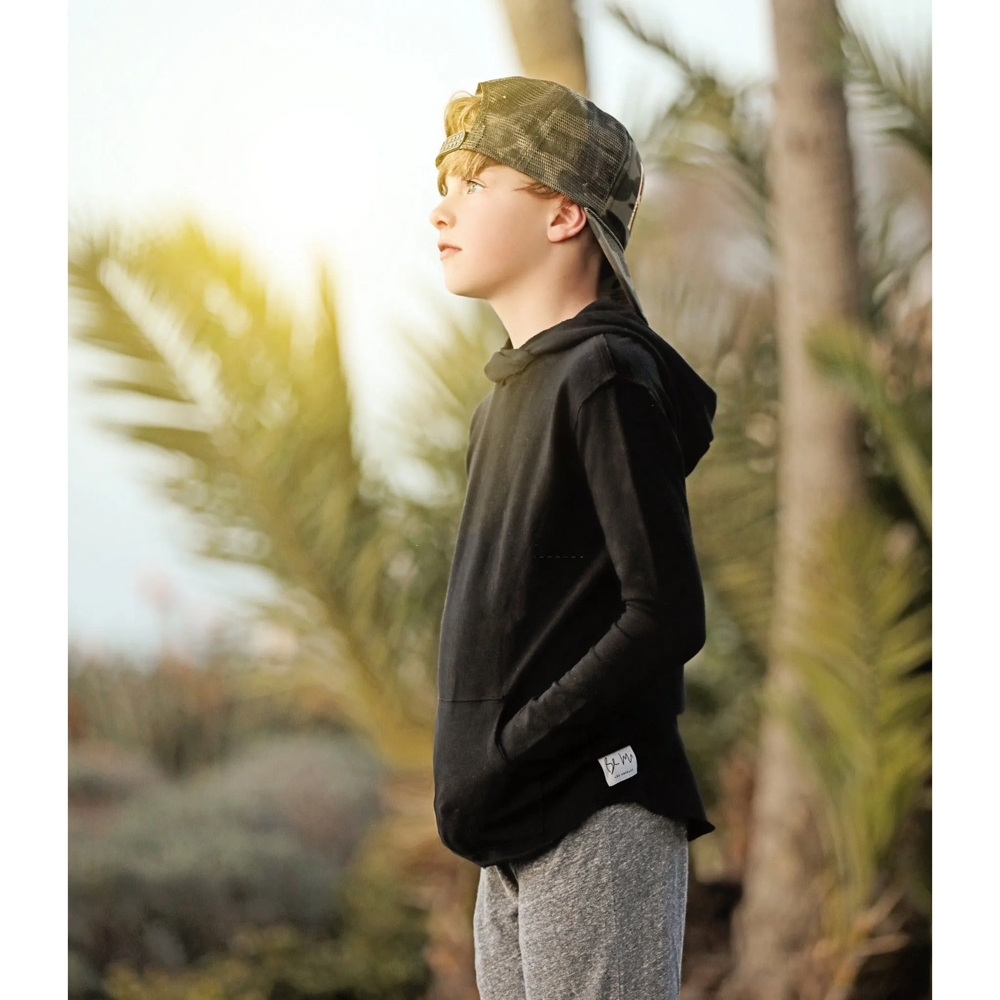 Organic Benji Hoodie Black