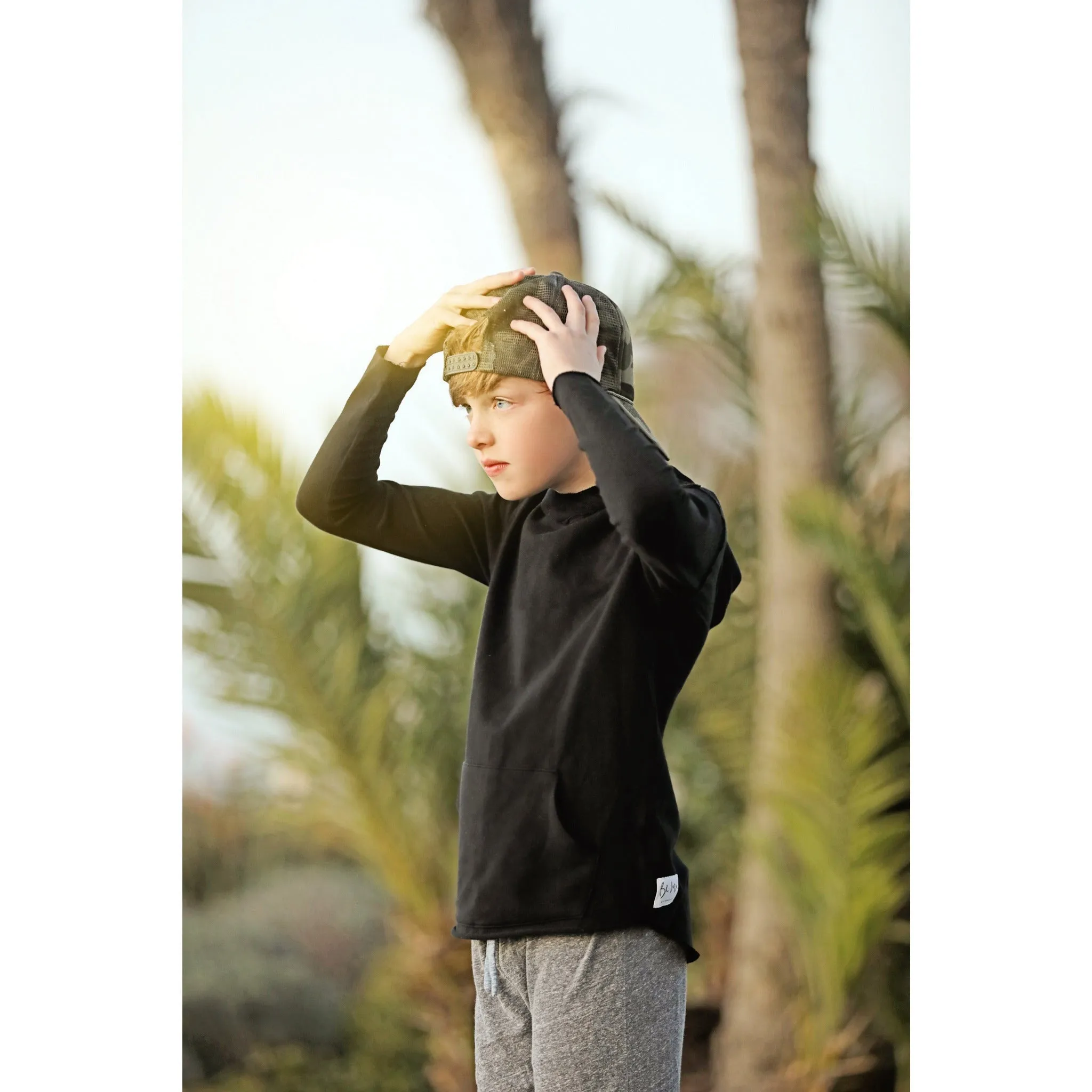 Organic Benji Hoodie Black