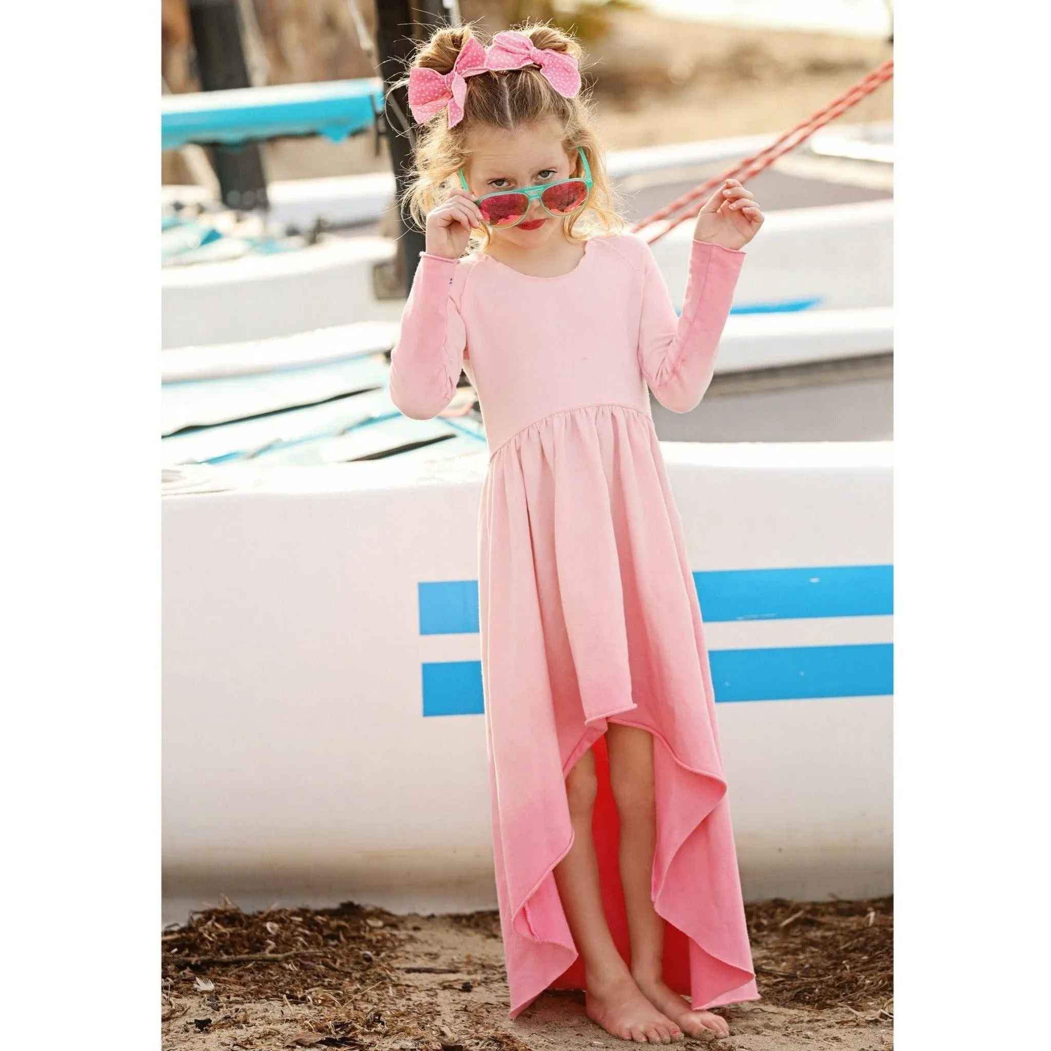 Organic Giselle Dress Long Sleeve Ombre