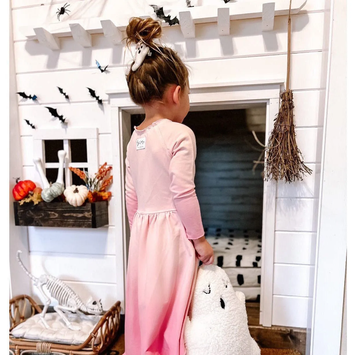 Organic Giselle Dress Long Sleeve Ombre