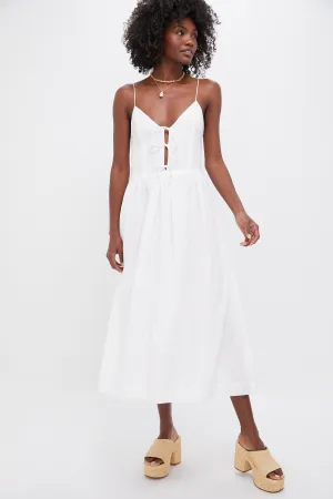 Pearl Zora Solid Tie Tank Dress