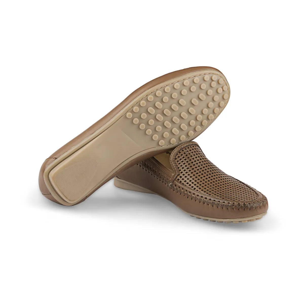 Perf Tulip - Butter Calf - Fossil
