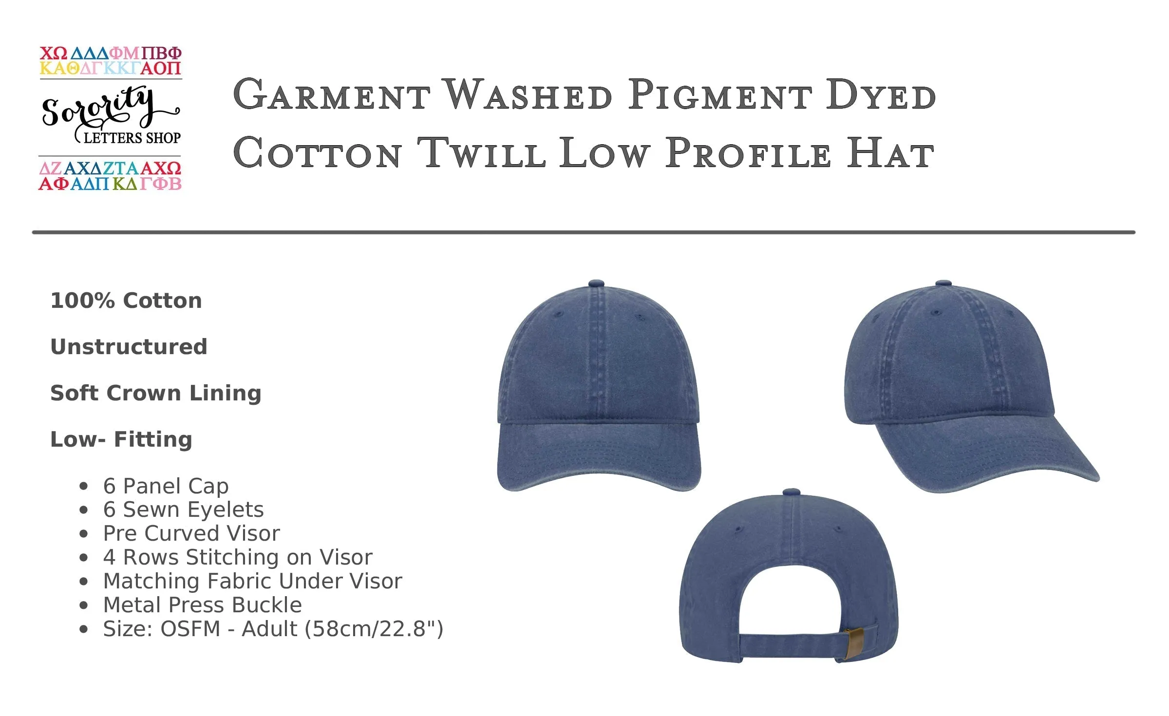 Phi Sigma Pi Est 1916 Relaxed Fit Hat