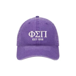 Phi Sigma Pi Est 1916 Relaxed Fit Hat