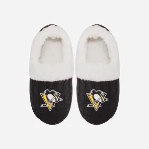 Pittsburgh Penguins Womens Team Color Moccasin Slipper