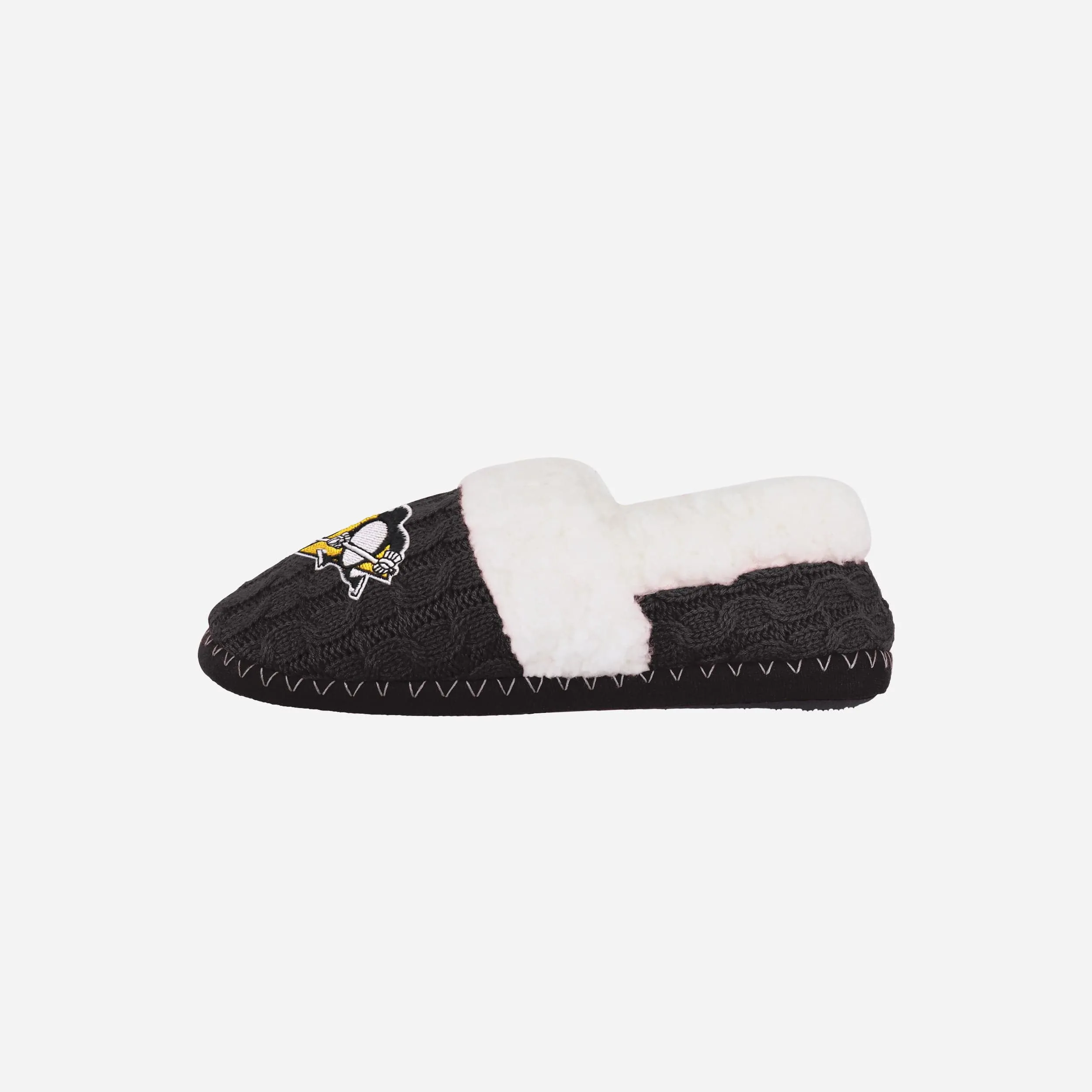 Pittsburgh Penguins Womens Team Color Moccasin Slipper