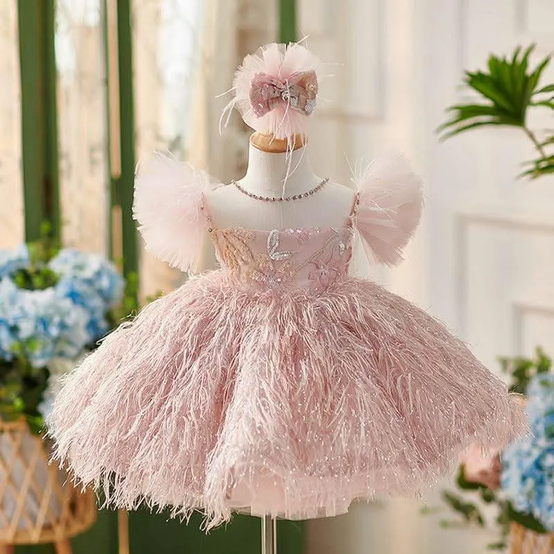 Princess Style Dress for Parties, Birthday Cute Outfits, Adorable Baby Dresses