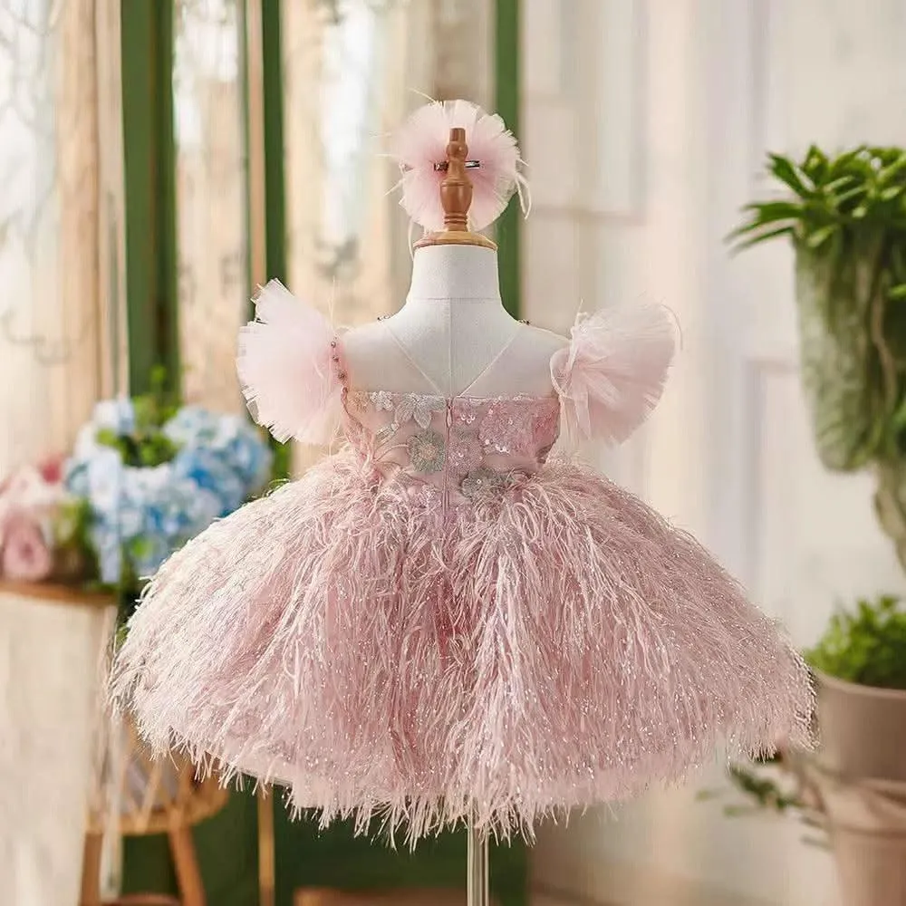 Princess Style Dress for Parties, Birthday Cute Outfits, Adorable Baby Dresses
